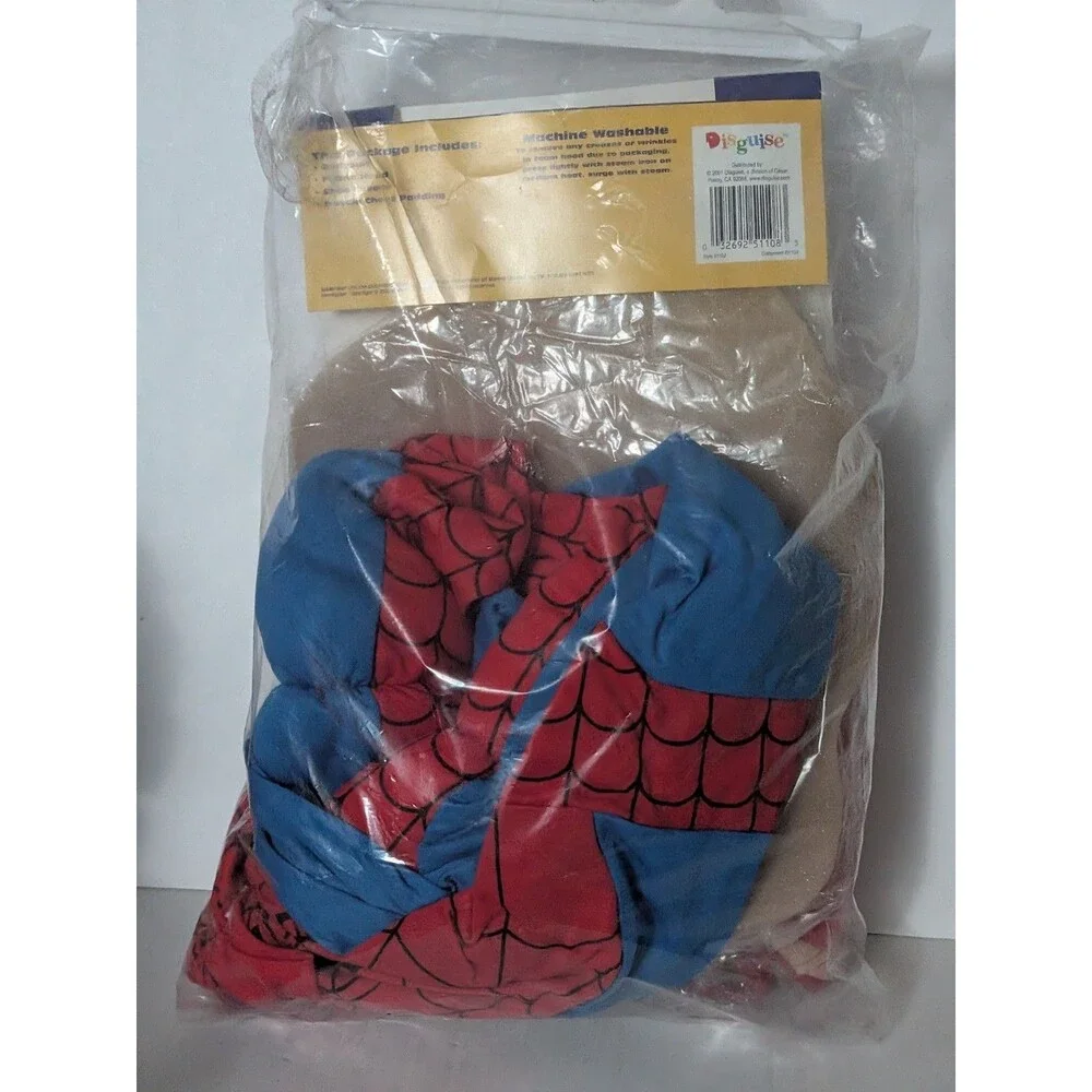 Spiderman Child Deluxe Comic Costume Boys Superhero Child Theme Party Size 11-14